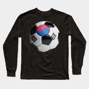 South Korean Soccer Ball Long Sleeve T-Shirt